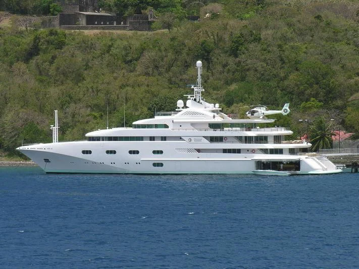 a white yacht in the water aboard PEGASUS VIII Yacht for Sale