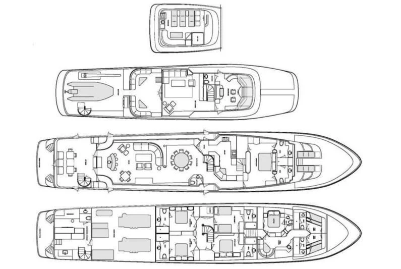 diagram aboard LONE STAR Yacht for Sale