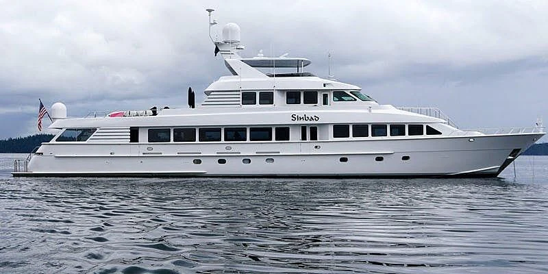 a large white yacht aboard LONE STAR Yacht for Sale