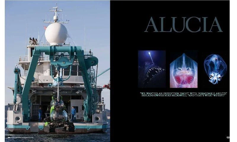 graphical user interface aboard HYDRA Yacht for Sale