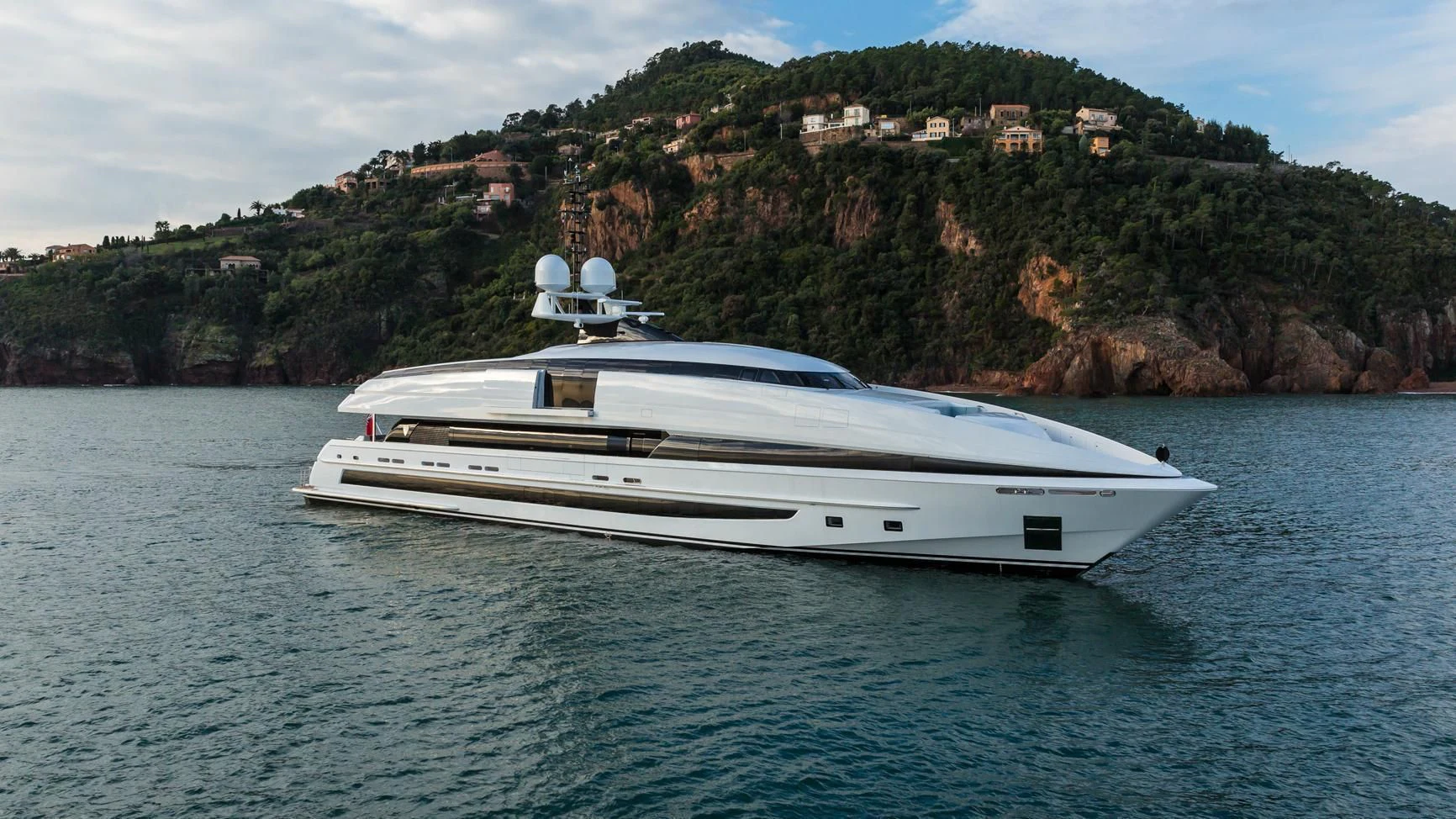 a boat on the water aboard CRAZY ME Yacht for Sale