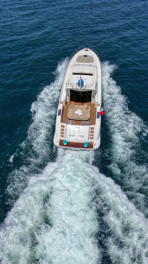 a boat in the water aboard BRAVO DELTA Yacht for Sale