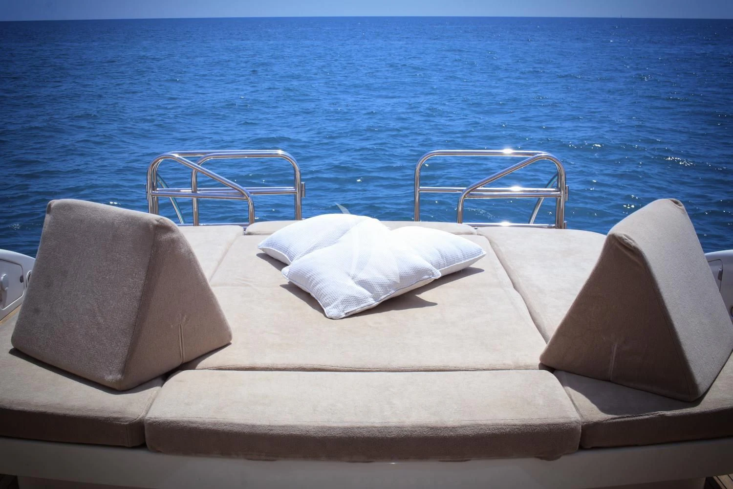 a bed on a boat aboard BRAVO DELTA Yacht for Sale