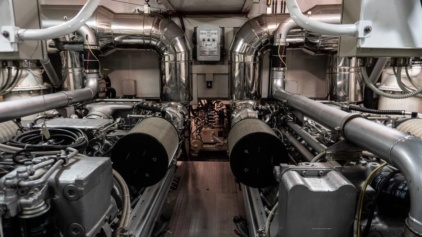 a machine with pipes aboard BRAVO DELTA Yacht for Sale