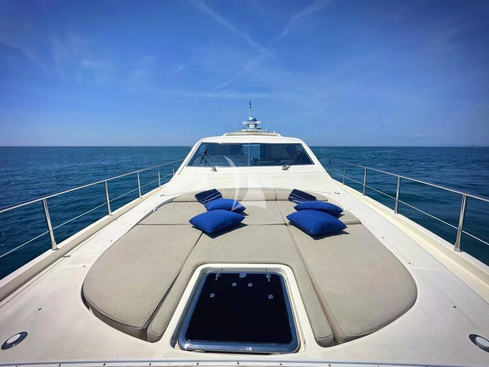 a boat on the water aboard BRAVO DELTA Yacht for Sale
