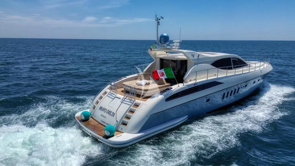 a boat on the water aboard BRAVO DELTA Yacht for Sale