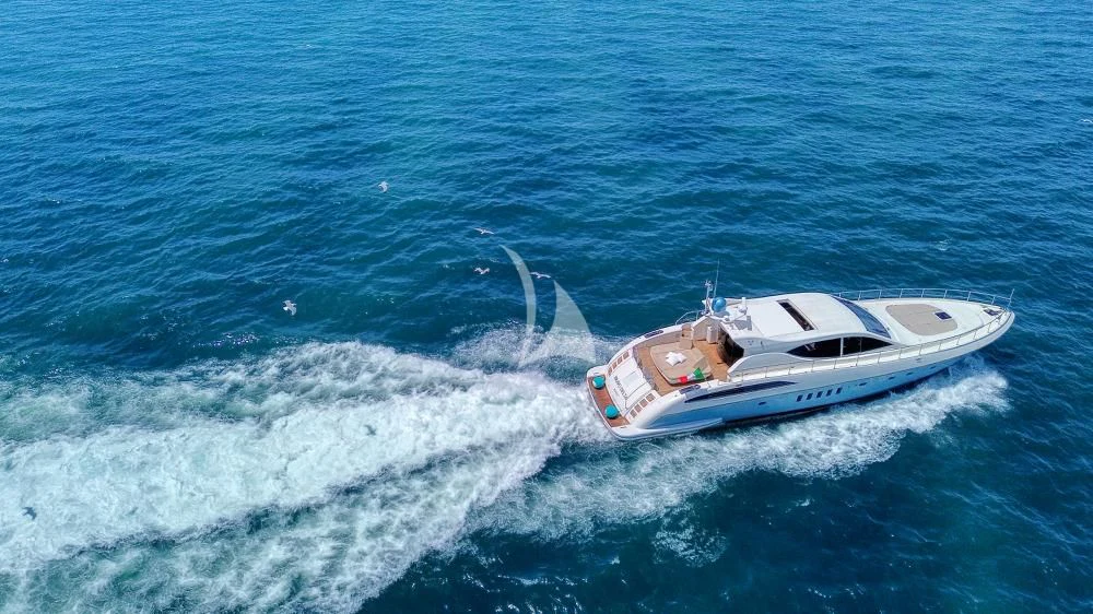 a boat on the water aboard BRAVO DELTA Yacht for Sale
