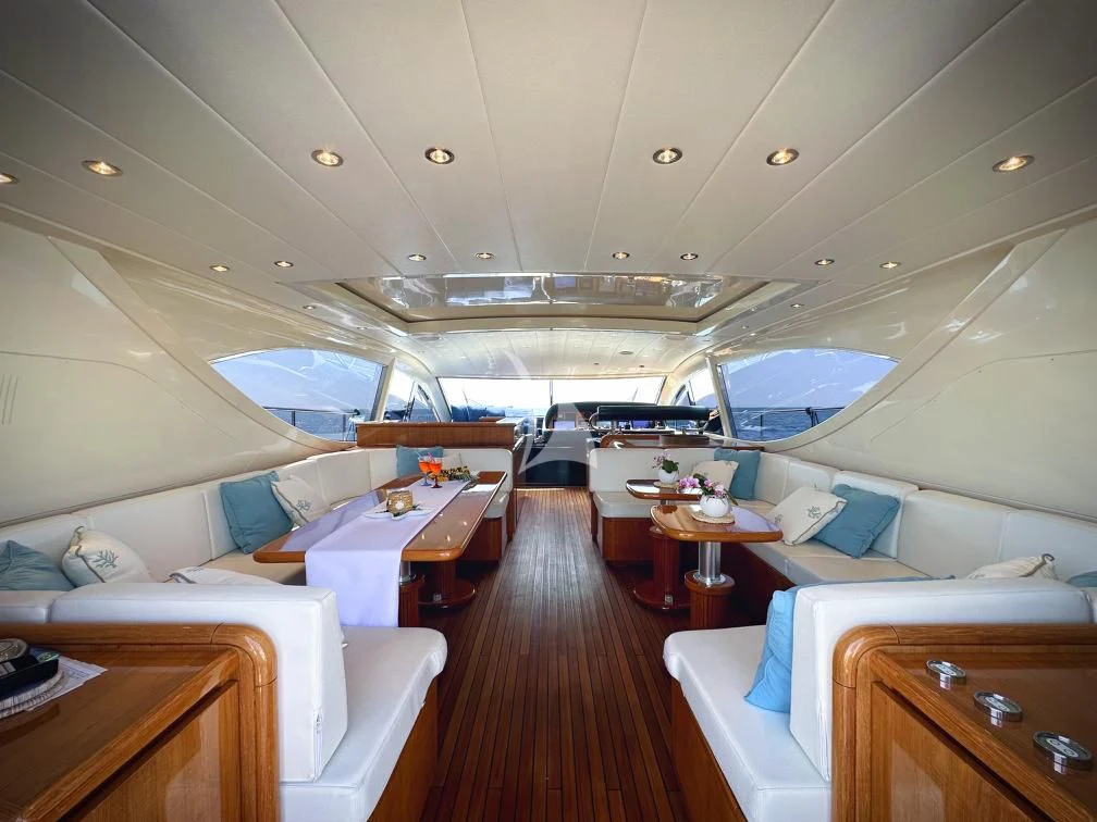 inside of a space ship aboard BRAVO DELTA Yacht for Sale