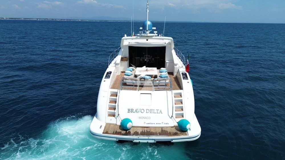 a boat in the water aboard BRAVO DELTA Yacht for Sale