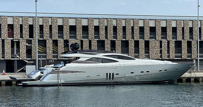 a boat in the water aboard GIGAONE Yacht for Sale