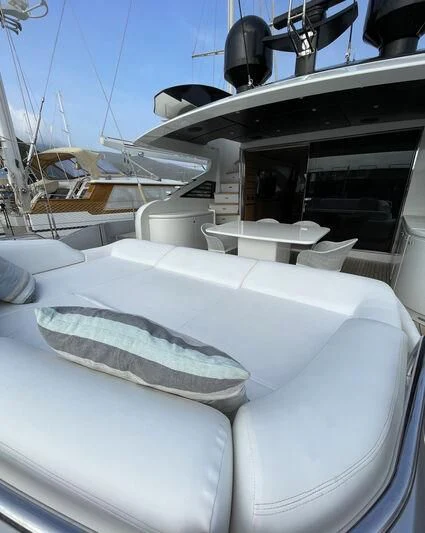 the inside of a boat aboard GIGAONE Yacht for Sale