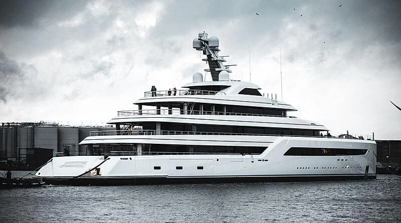 a large white ship aboard ZEN Yacht for Charter