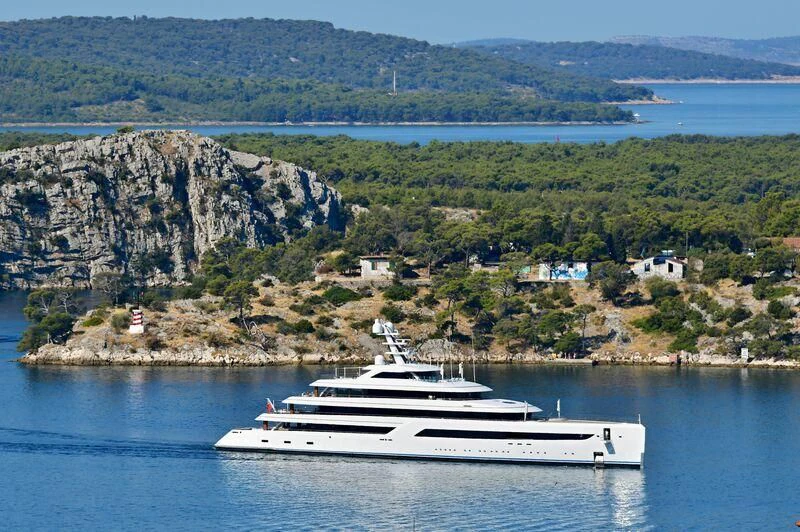 a boat sailing on the water aboard ZEN Yacht for Charter