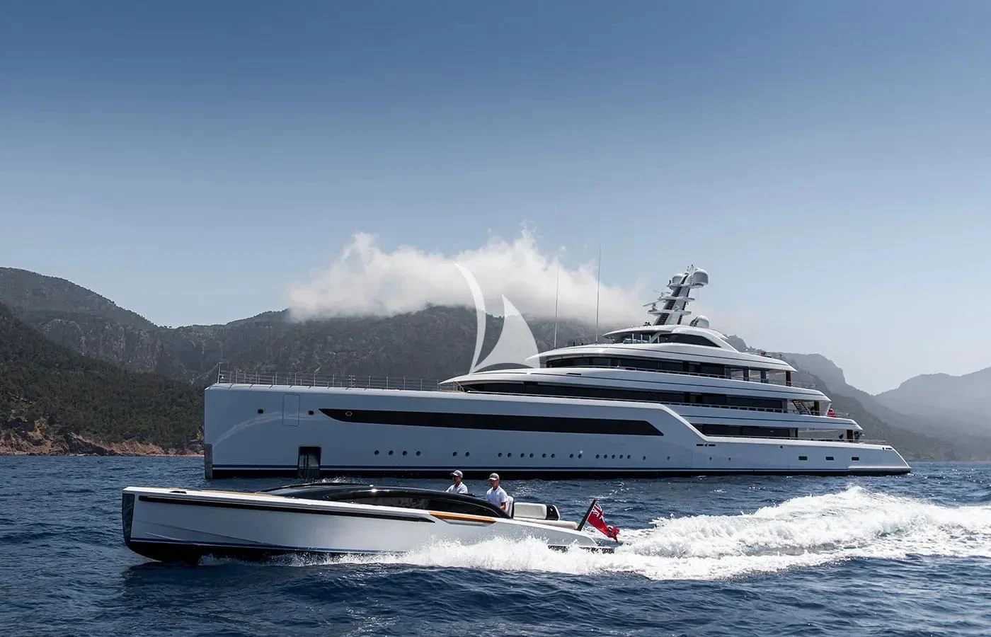 a large white boat on the water aboard ZEN Yacht for Charter
