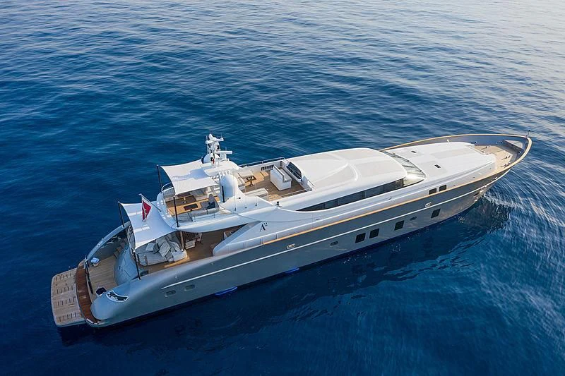 a ship in the water aboard A2 Yacht for Sale