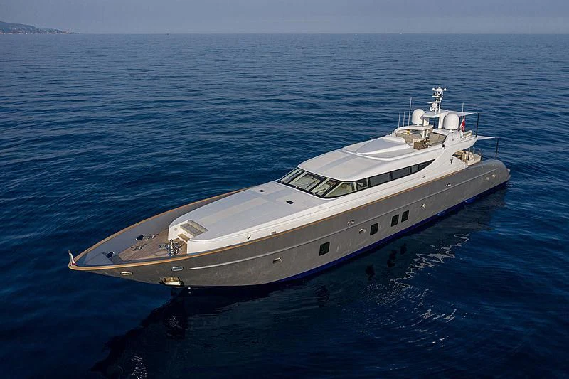 a large white ship in the water aboard A2 Yacht for Sale