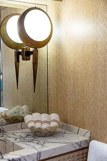 a mirror on a wall aboard A2 Yacht for Sale