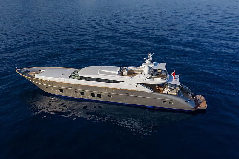 a boat in the water aboard A2 Yacht for Sale