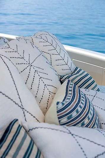 a towel on a boat aboard A2 Yacht for Sale