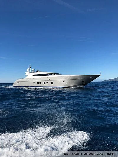 a boat in the water aboard A2 Yacht for Sale