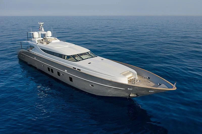 a large white ship in the water aboard A2 Yacht for Sale