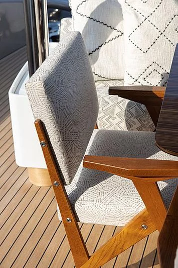 a white box on a wooden table aboard A2 Yacht for Sale