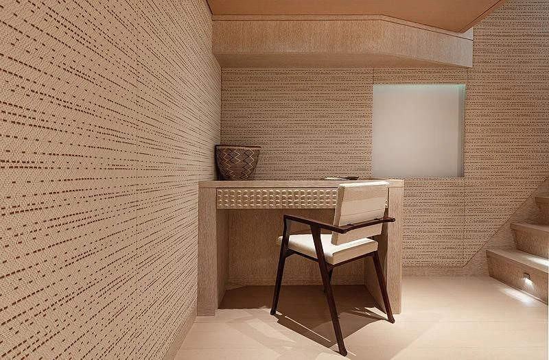 a desk in a room aboard A2 Yacht for Sale