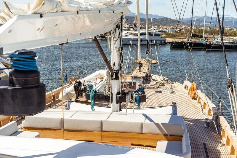 a boat with a large sail aboard ONE FORCE Yacht for Sale