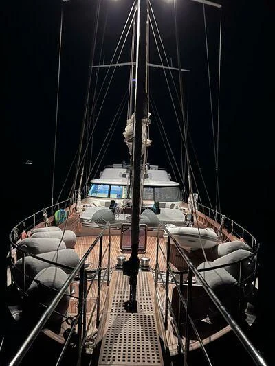 a boat on a dock aboard ONE FORCE Yacht for Sale