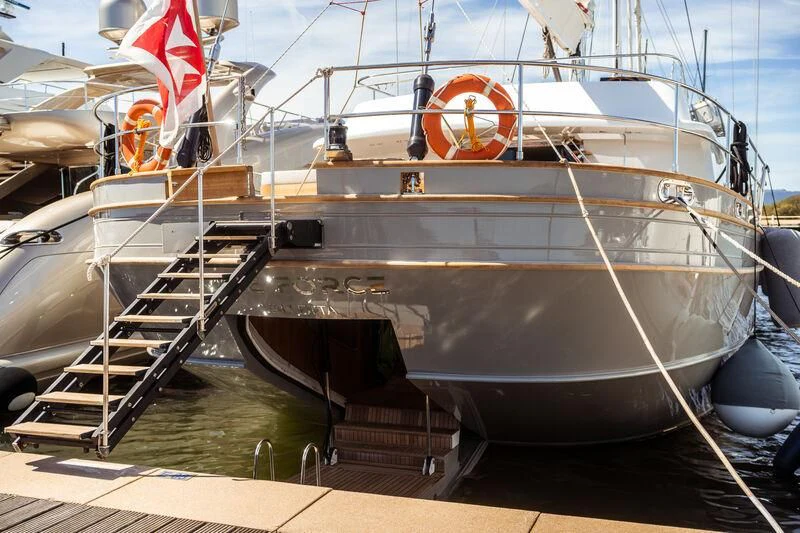 a boat on the water aboard ONE FORCE Yacht for Sale