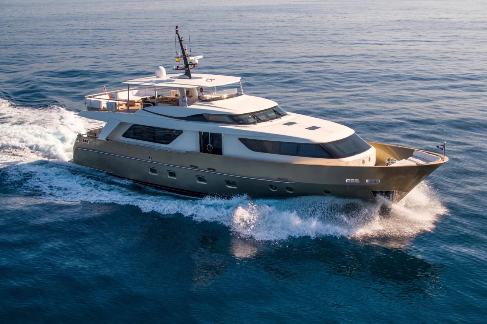 a boat in the water aboard MAI Yacht for Sale