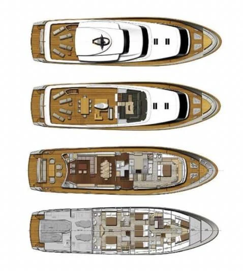 a group of metal rectangular objects aboard MAI Yacht for Sale