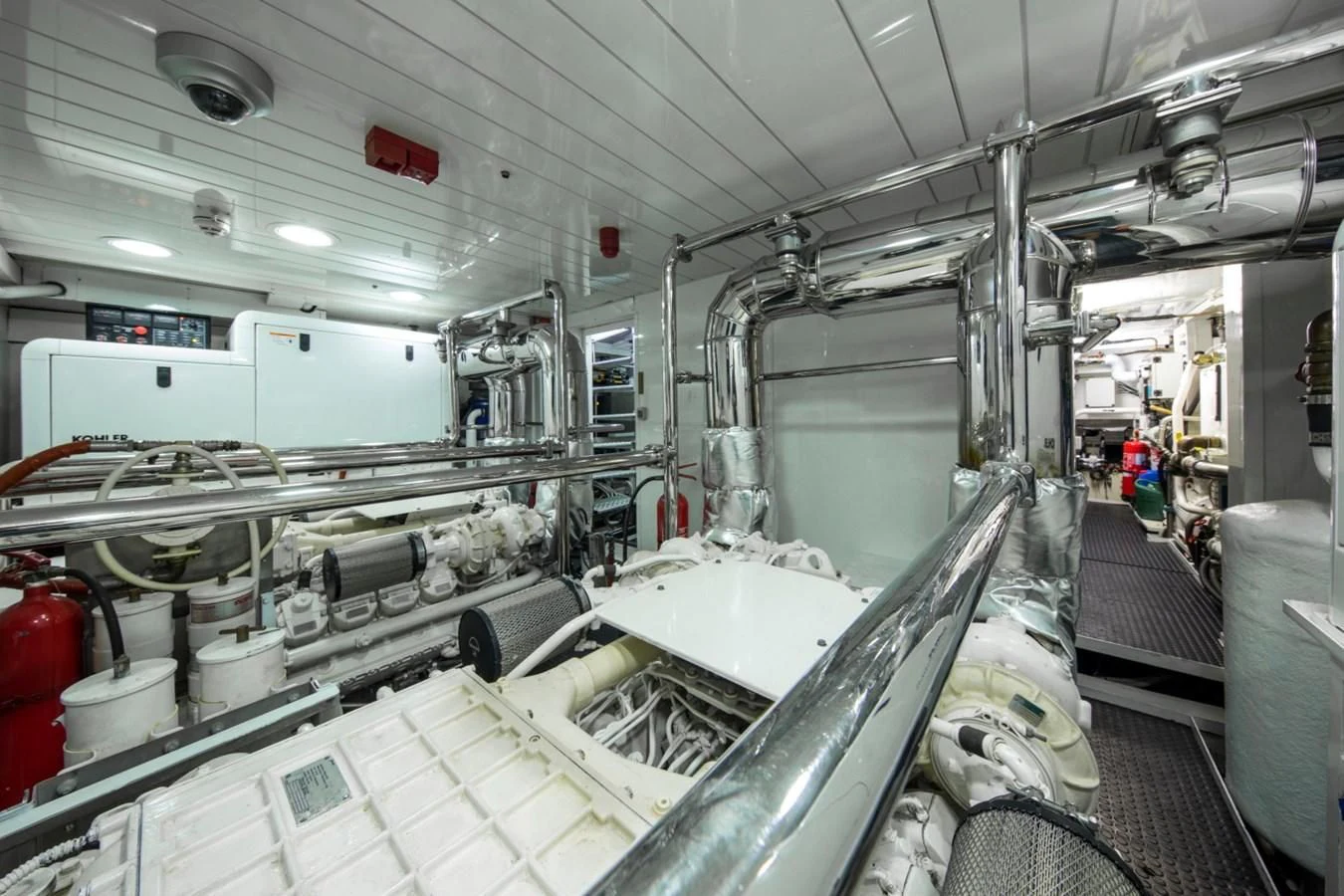 a large factory with machinery aboard MAI Yacht for Sale