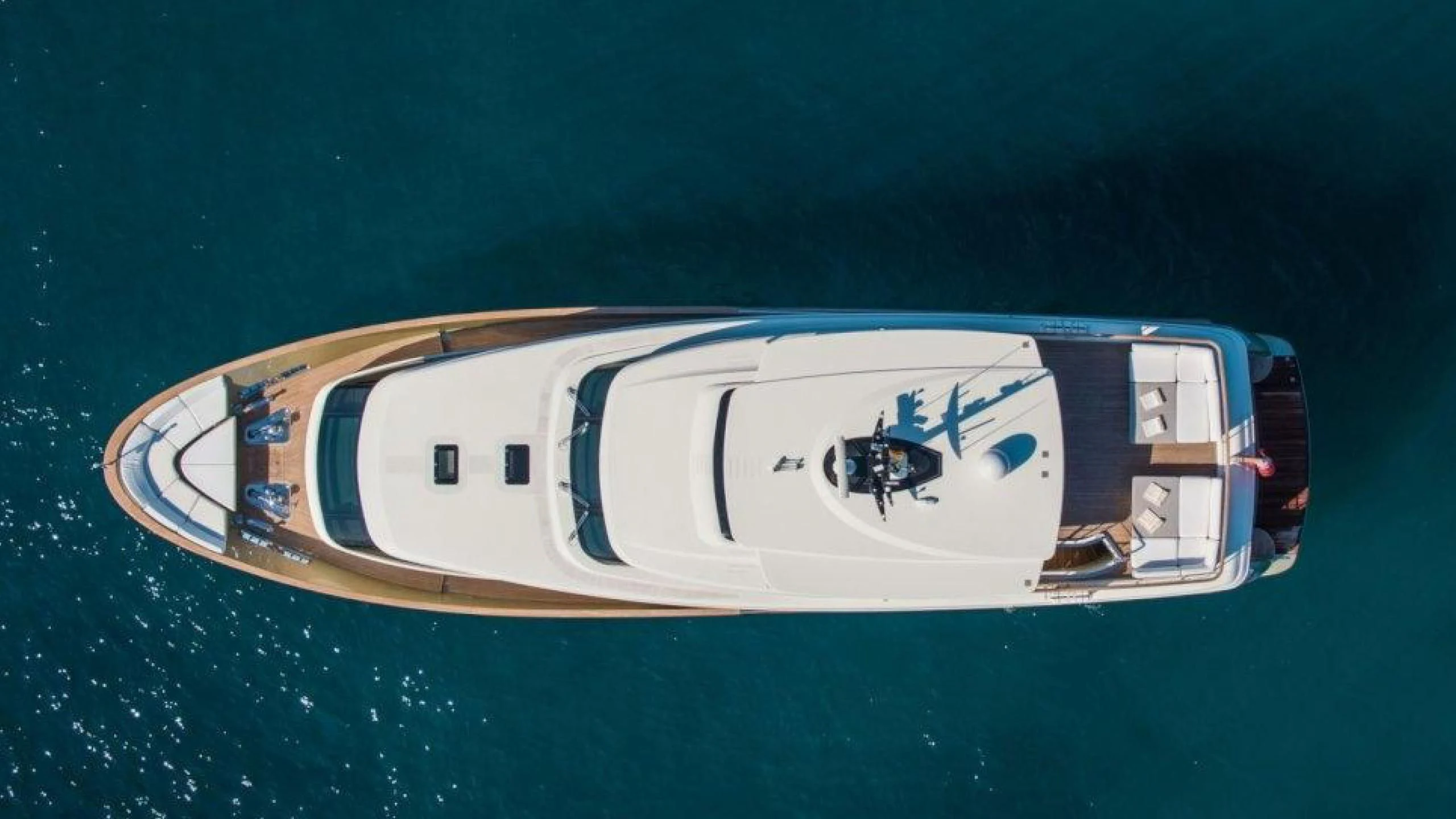 a ship in the water aboard MAI Yacht for Sale