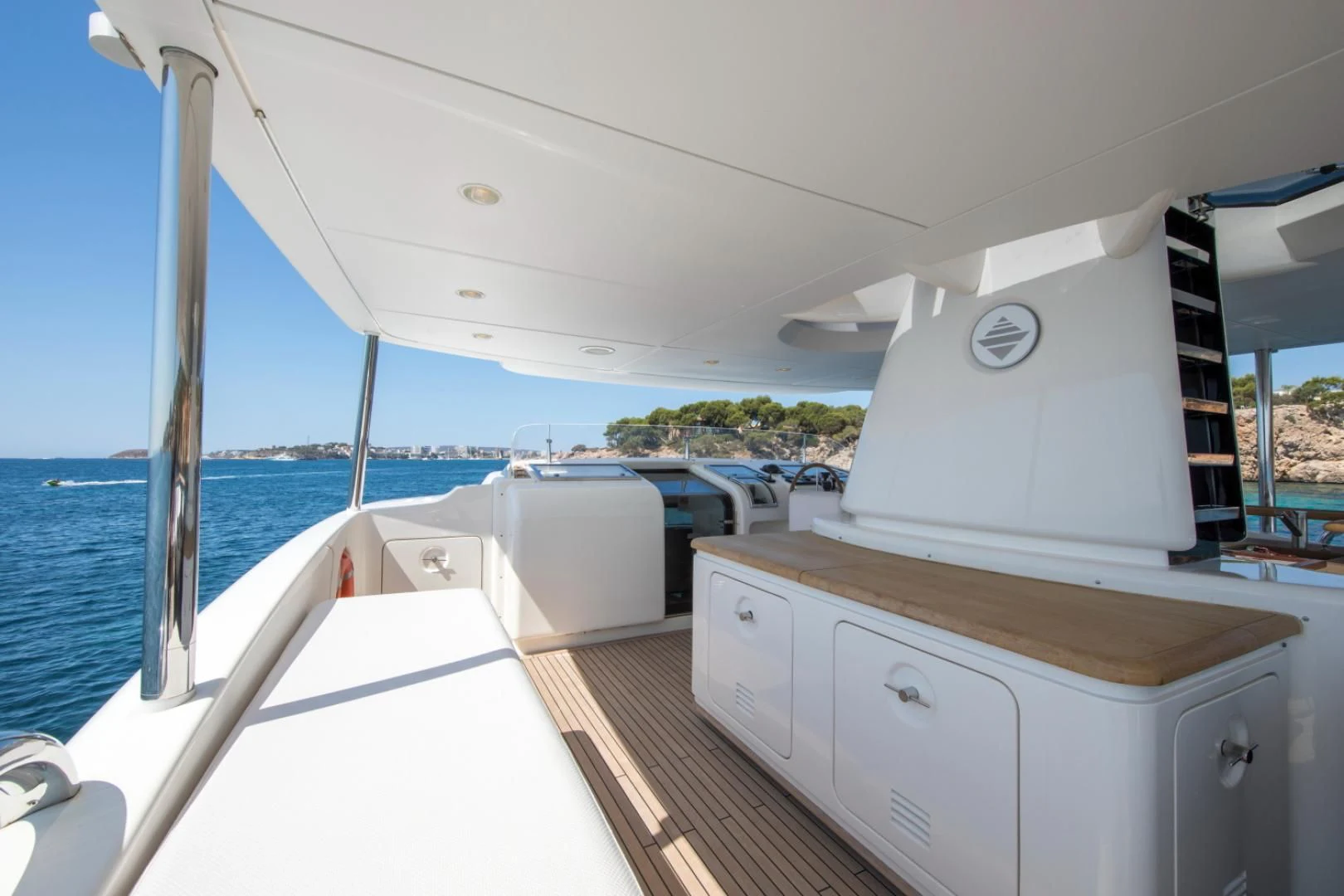 a boat on the water aboard MAI Yacht for Sale
