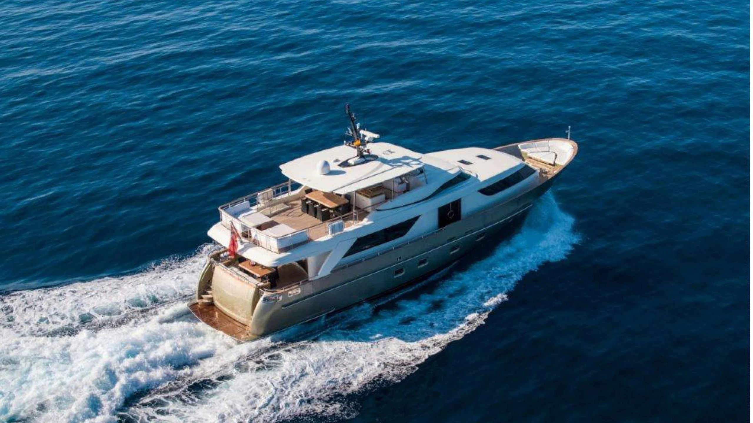 a boat on the water aboard MAI Yacht for Sale