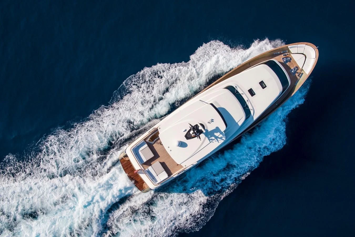 a satellite in space aboard MAI Yacht for Sale