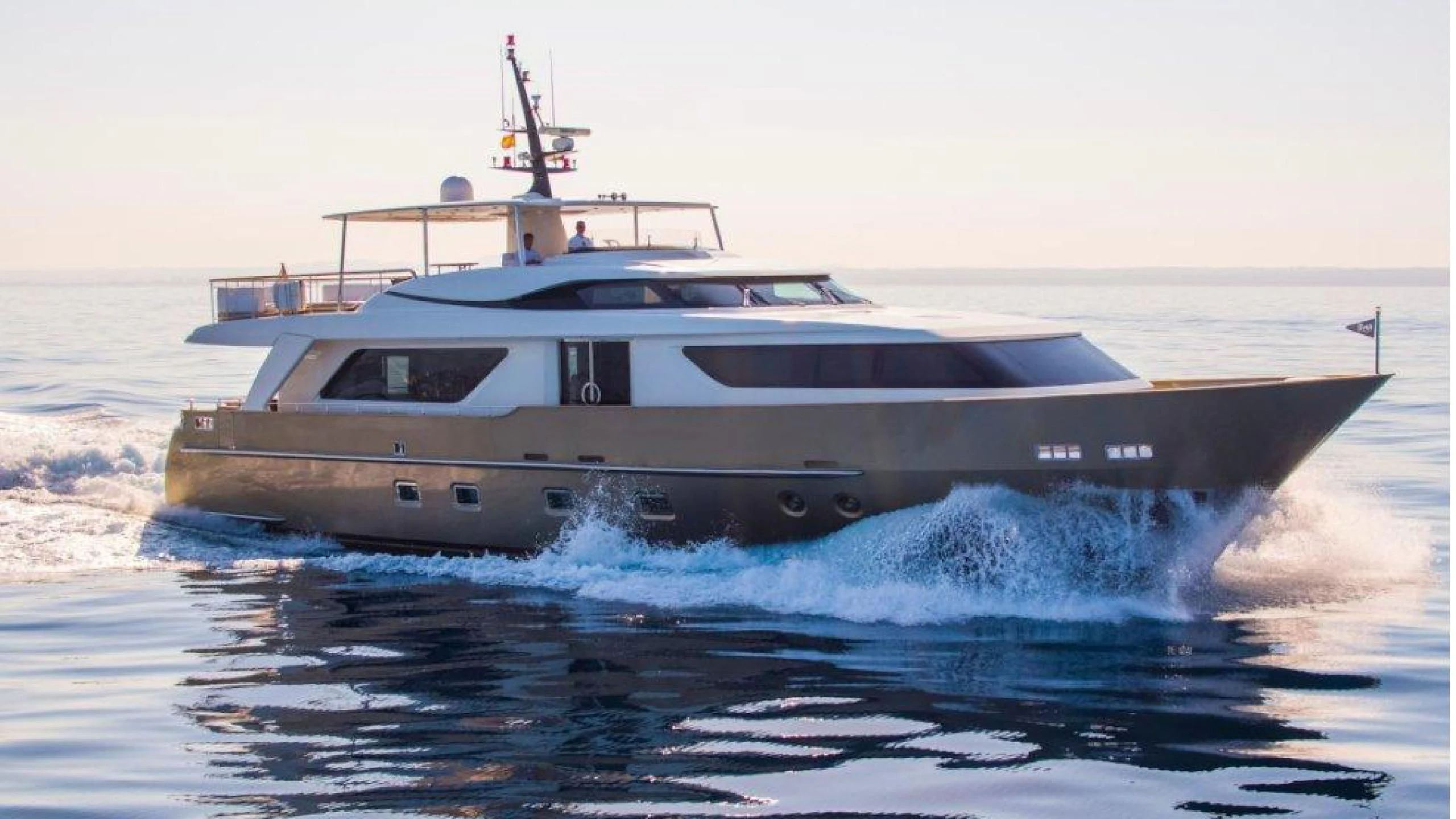 a boat in the water aboard MAI Yacht for Sale