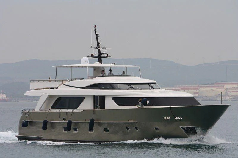 a boat in the water aboard MAI Yacht for Sale