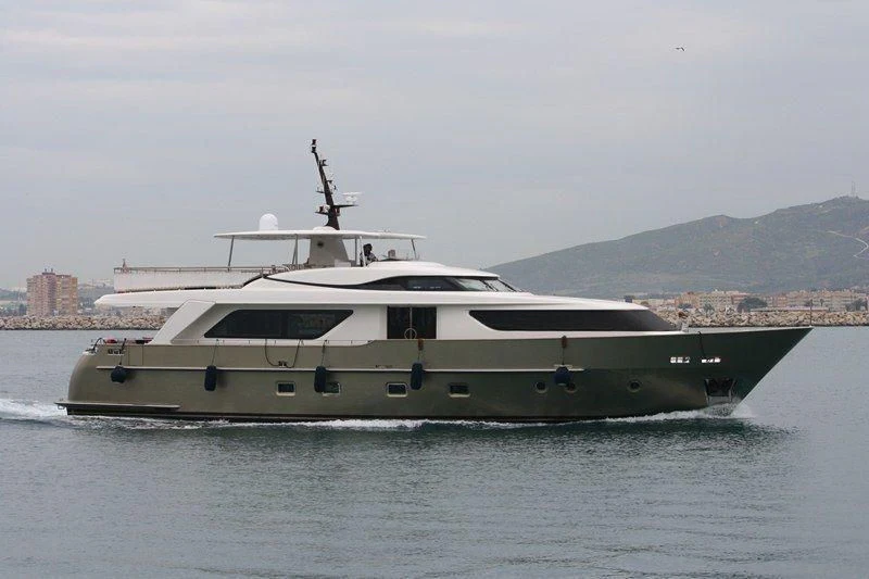 a boat on the water aboard MAI Yacht for Sale