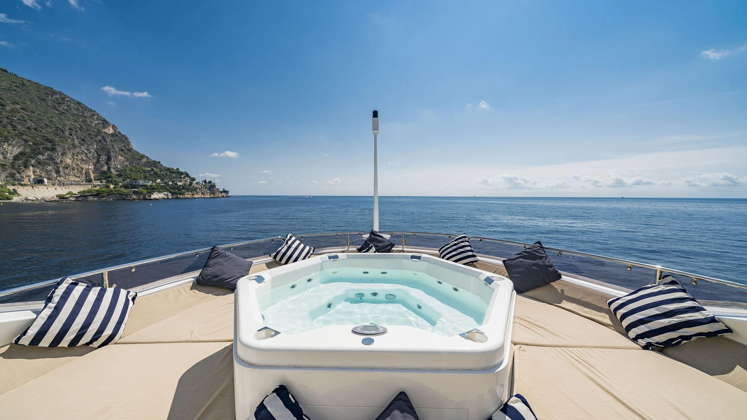 a boat on the water aboard THE DEVOCEAN Yacht for Sale