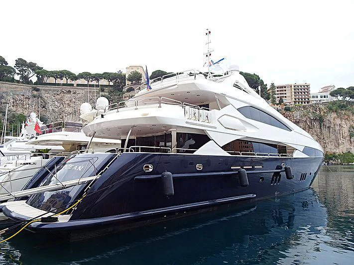 a boat on the water aboard THE DEVOCEAN Yacht for Sale