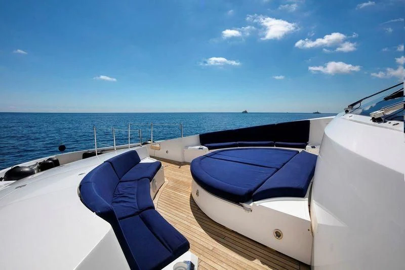 a boat on the water aboard THE DEVOCEAN Yacht for Sale