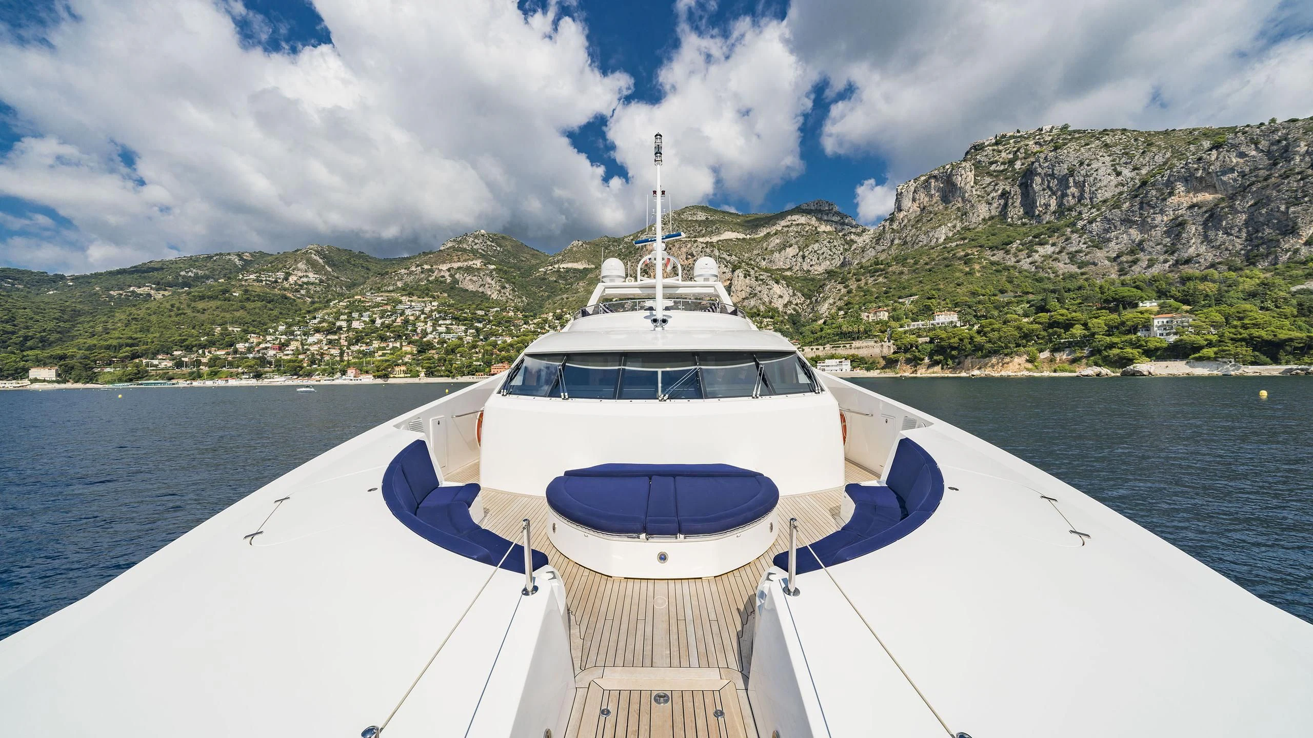 a boat on the water aboard THE DEVOCEAN Yacht for Sale