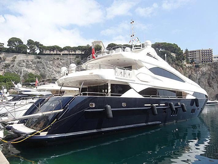 a boat on the water aboard THE DEVOCEAN Yacht for Sale