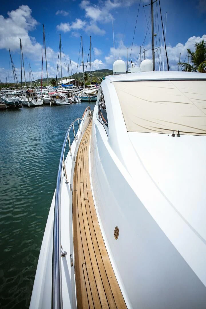 a boat is parked in the water aboard LOVIN LIFE Yacht for Sale