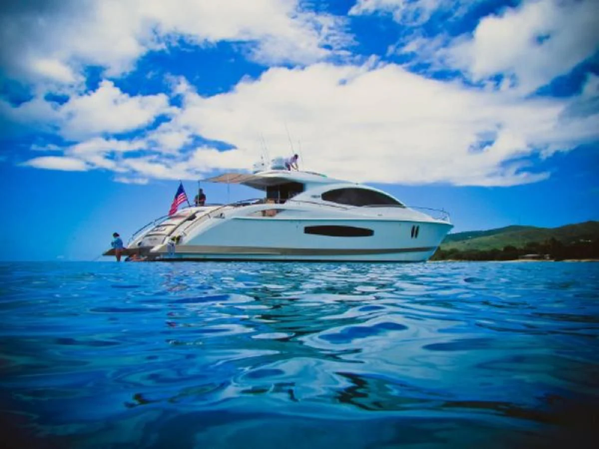 a boat in the water aboard LOVIN LIFE Yacht for Sale