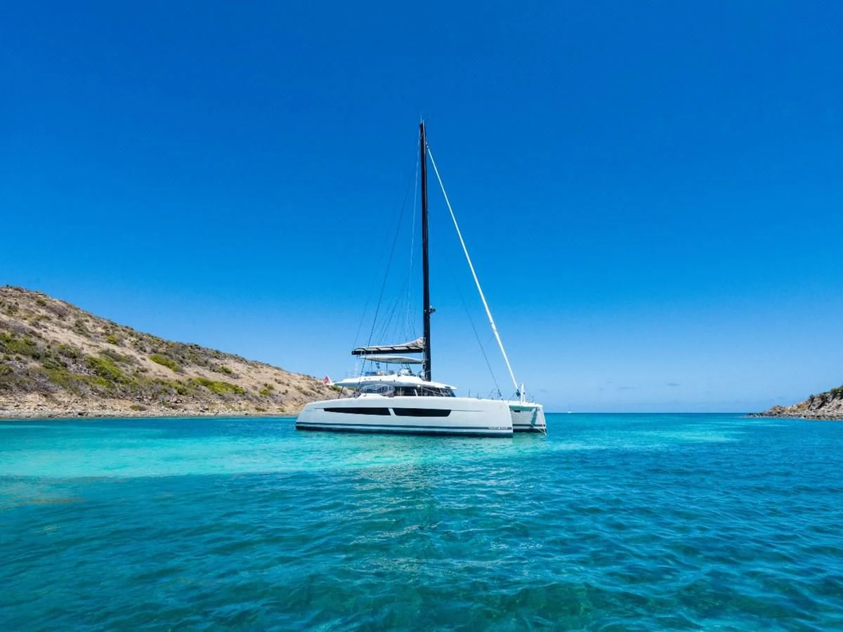 a boat on the water aboard LISA OF THE SEAS Yacht for Sale