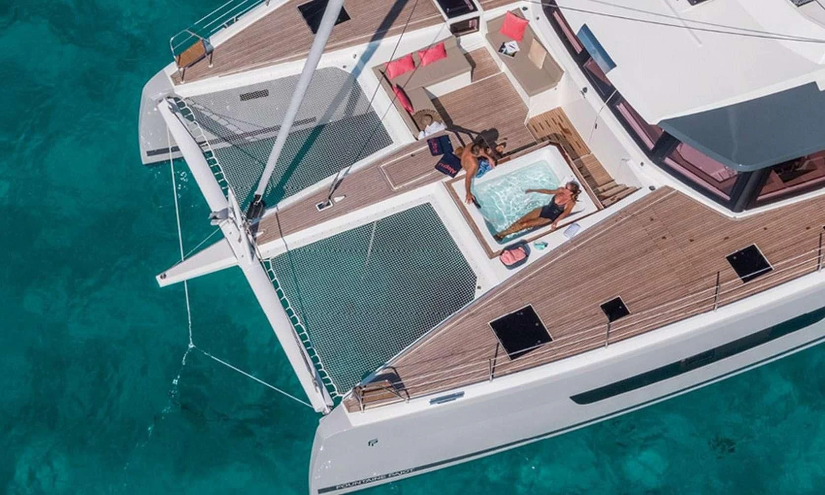 a group of people on a boat aboard LISA OF THE SEAS Yacht for Sale