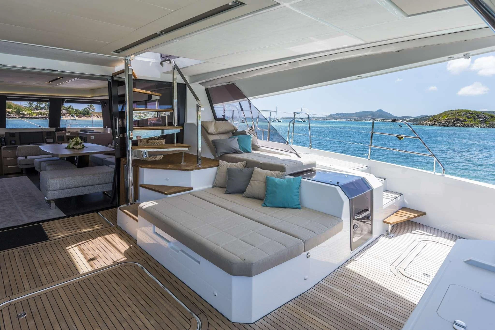 a boat on the water aboard LISA OF THE SEAS Yacht for Sale